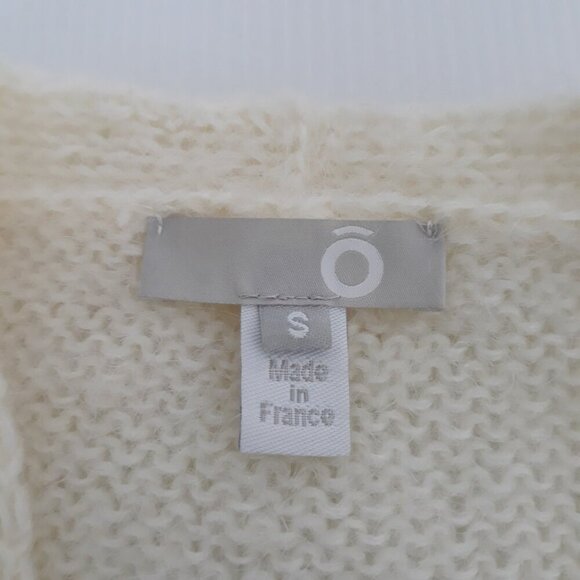 Maison Montagut The Ô Brand Mohair Blend Longline Cardigan Sweater S Ivory - Picture 6 of 7